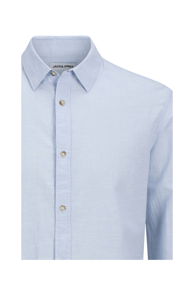 JJESUMMER SHIRT LS SN 12269315 CHAMBRAY BLUE